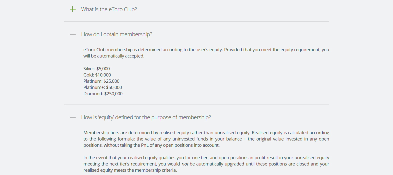 eToro USA Review eToro Club tiers eToro USA Review eToro Club tiers